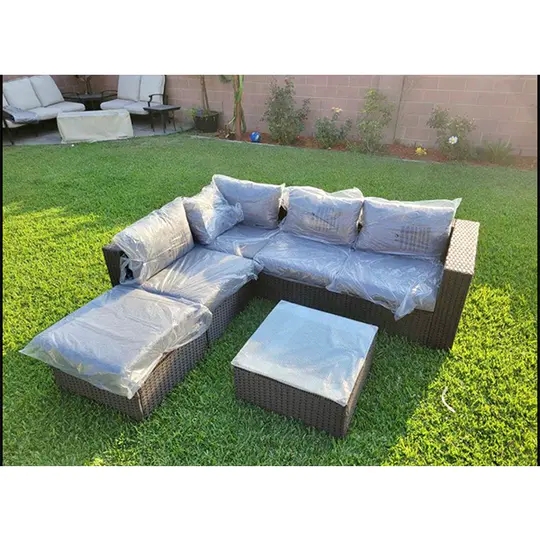 预发布站点、【Furniture】5 PATIO SET WICKER Outdoor Modular Sofa、-12345
