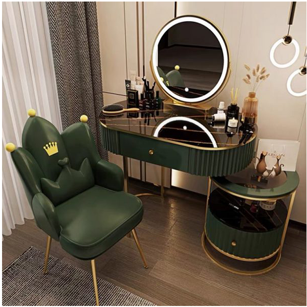 预发布站点、【Furniture】Cosmetic Dressing Table with Mirror, Bedroom Dressing Table Stool Cover, Dressing Table Set、mysite-12345