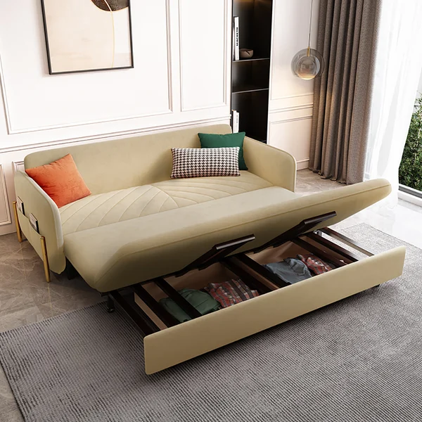 预发布站点、【Furniture】【BS】King Bed Sofa Green Upholstered Convertible Sofa、-12345