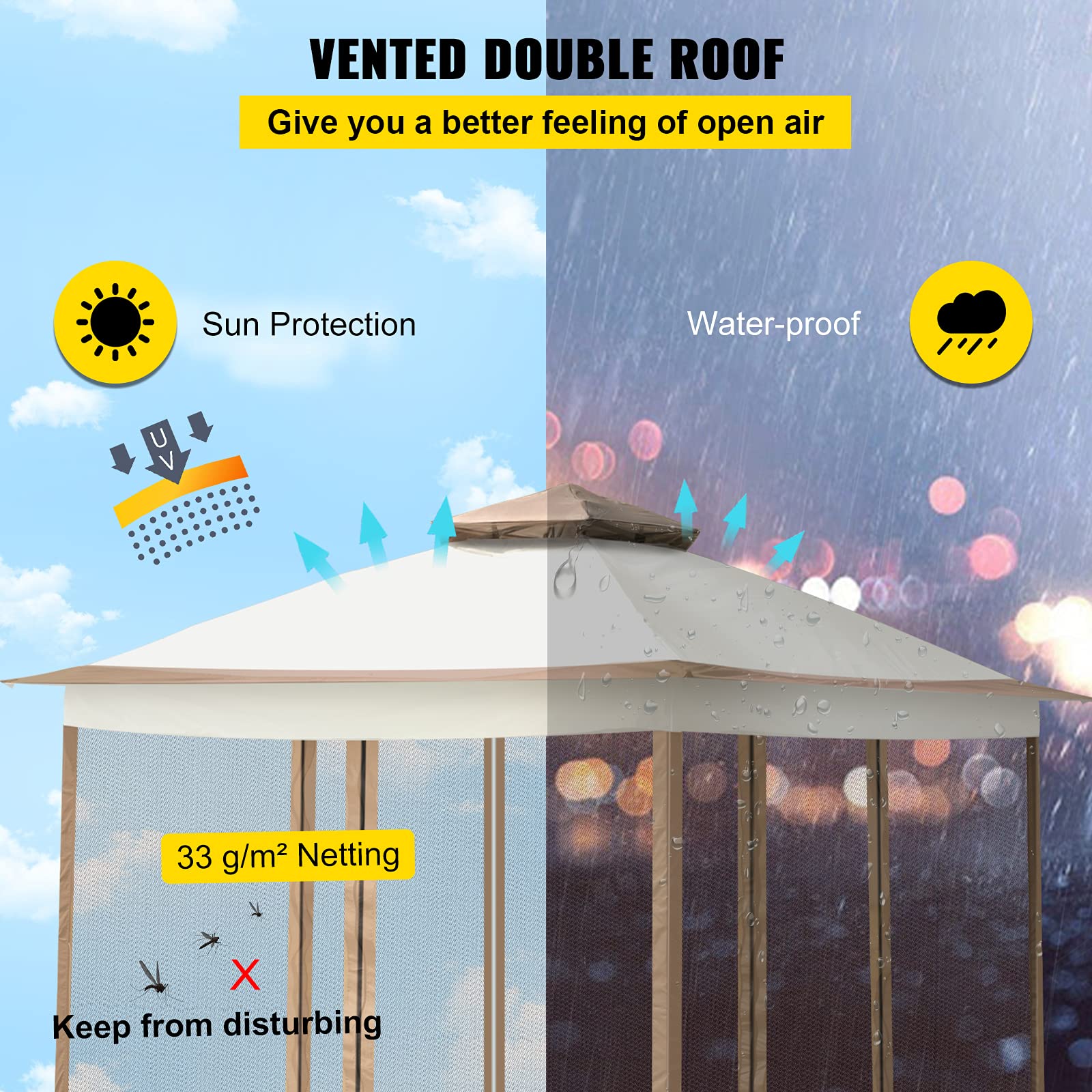预发布站点、【Gazebo】Happybuy 12x12ft Outdoor Pop-Up Canopy Gazebo Starter Kit、mysite-12345
