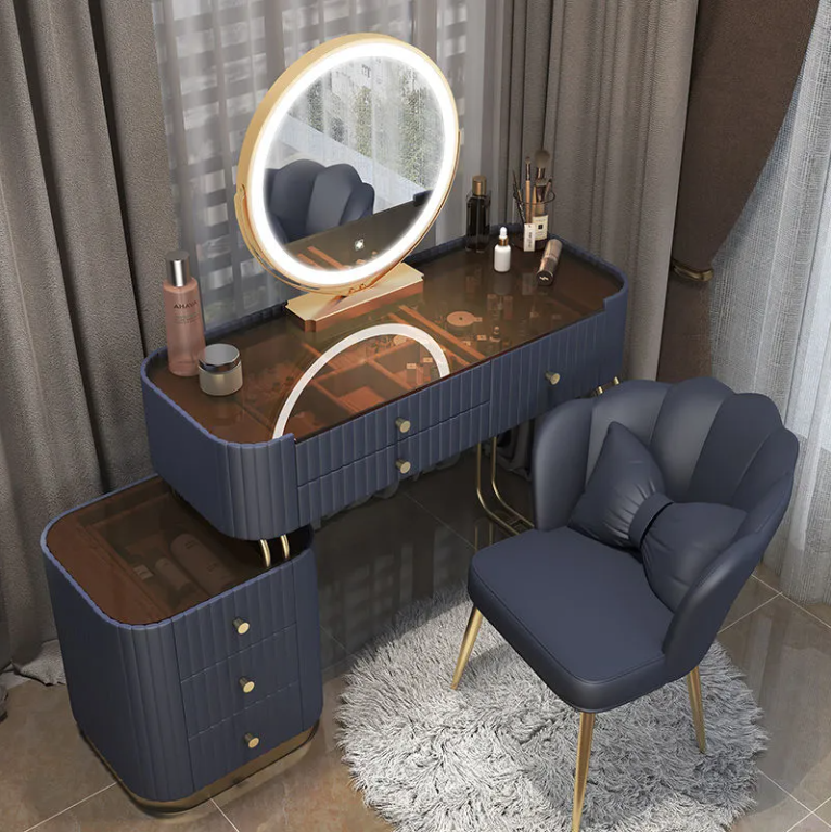 预发布站点、【Furniture】【BS】Modern Minimalist Slate Makeup Table Small Apartment Storage Cabinet Integrated Table、mysite-12345