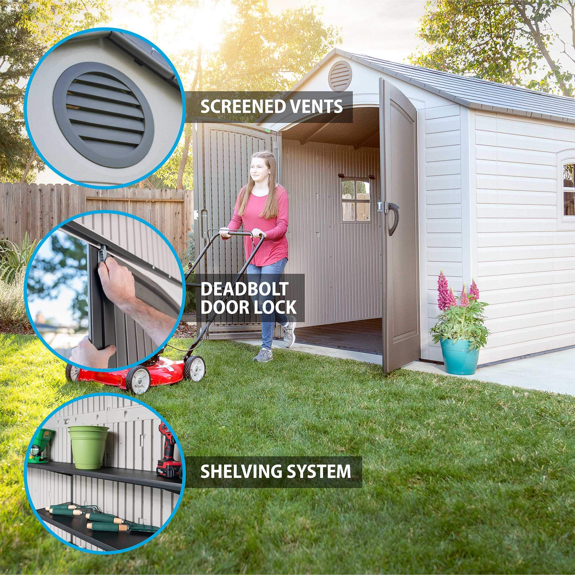 预发布站点、【Storage Shed】8 x 15 Ft. Outdoor Storage Shed, Desert Sand、mysite-12345