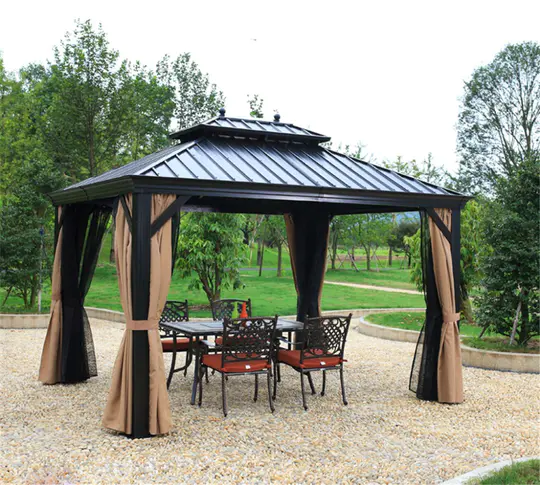 预发布站点、【Gazebo】Hardtop Gazebo with Netting and Curtains for Patios, Gardens, Lawns & Outdoor Activities、mysite-12345