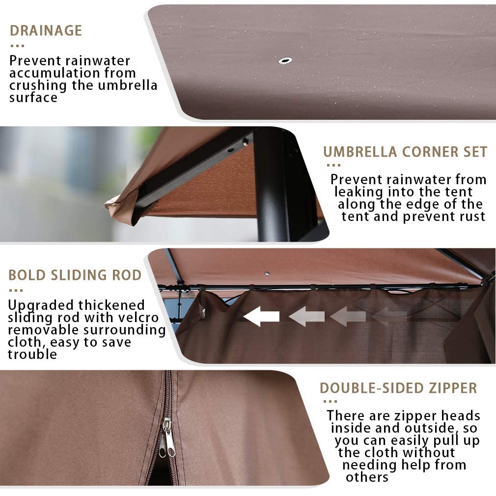 预发布站点、【Gazebo】10' X 13' outdoor BBQ terrace, large pavilion with party tent、mysite-12345