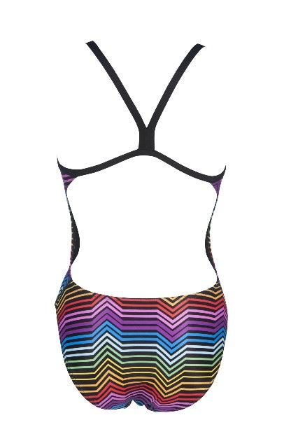 预发布站点、ARENA Womens Multicolor Stripes Challenge Back One Piece、mysite-12345