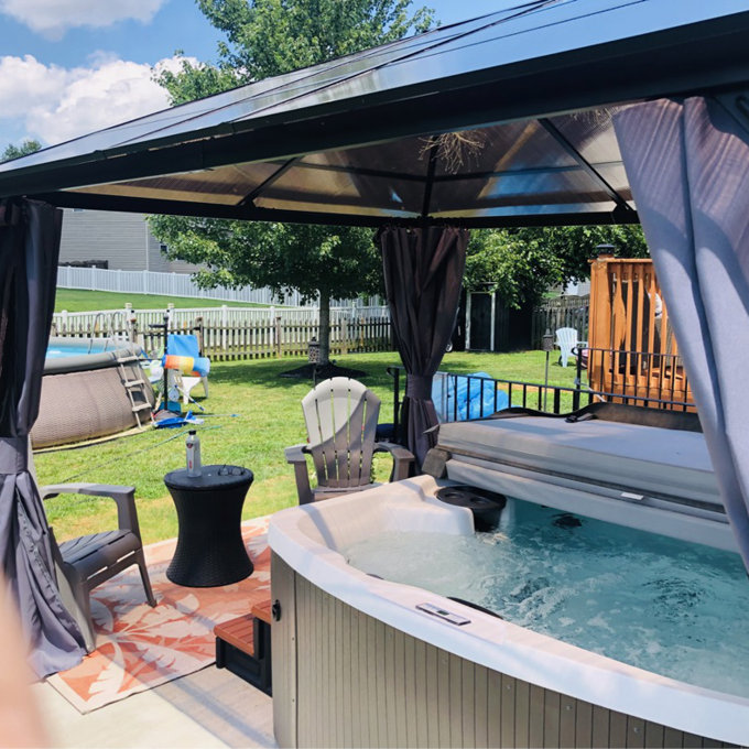 预发布站点、【Sports&Outdoors】Lifesmart Spas Leganza 6 - Person 90 - Jet Rectangular Hot Tub with Ozonator、-12345