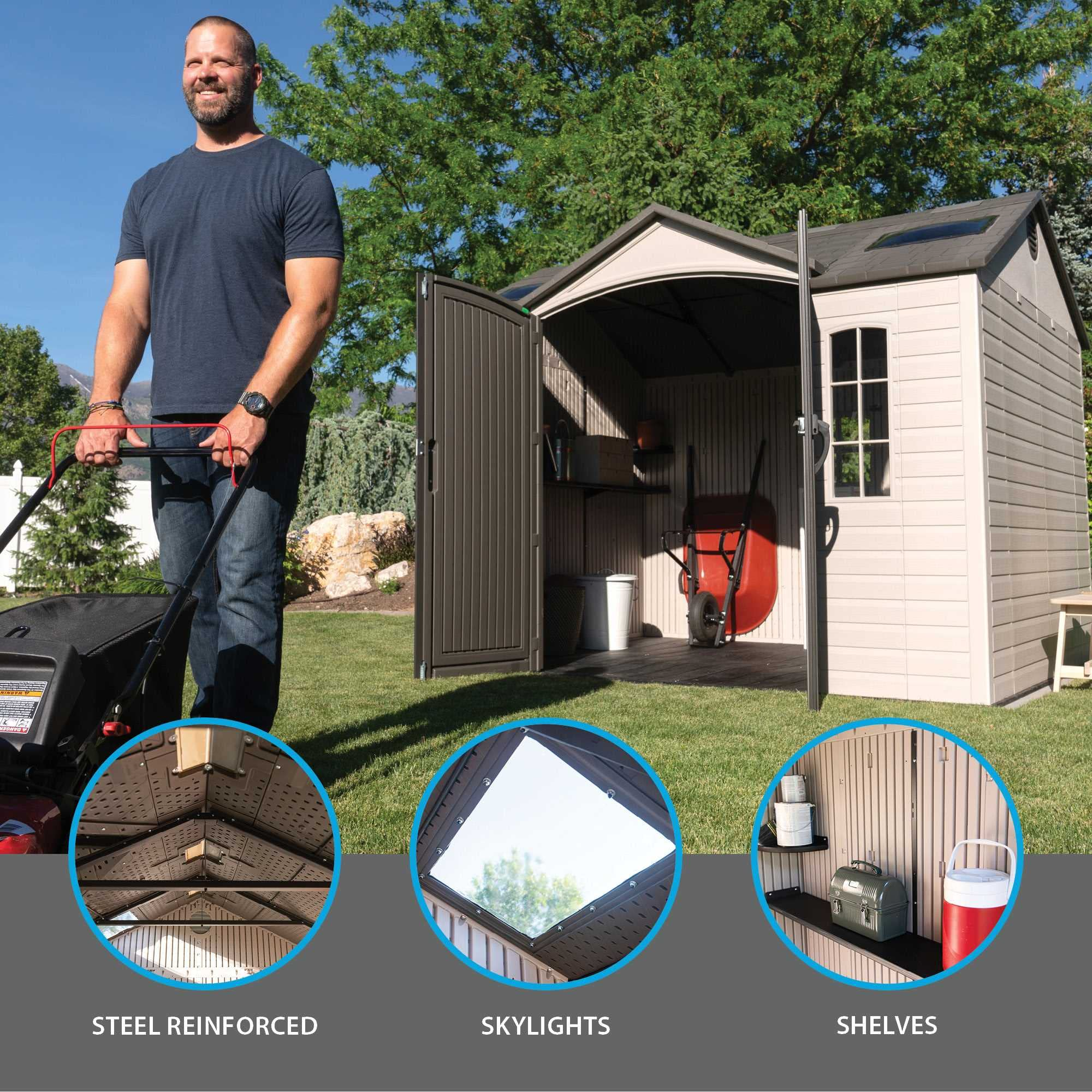 预发布站点、【Storage Shed】10x8 ft Outdoor Storage Shed, Desert Sand、mysite-12345