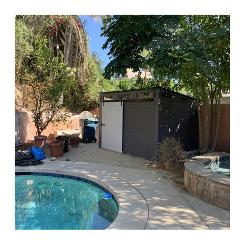 预发布站点、【Storage Shed】Modernist 10X7 ft Barn Door Storage Shed、-12345