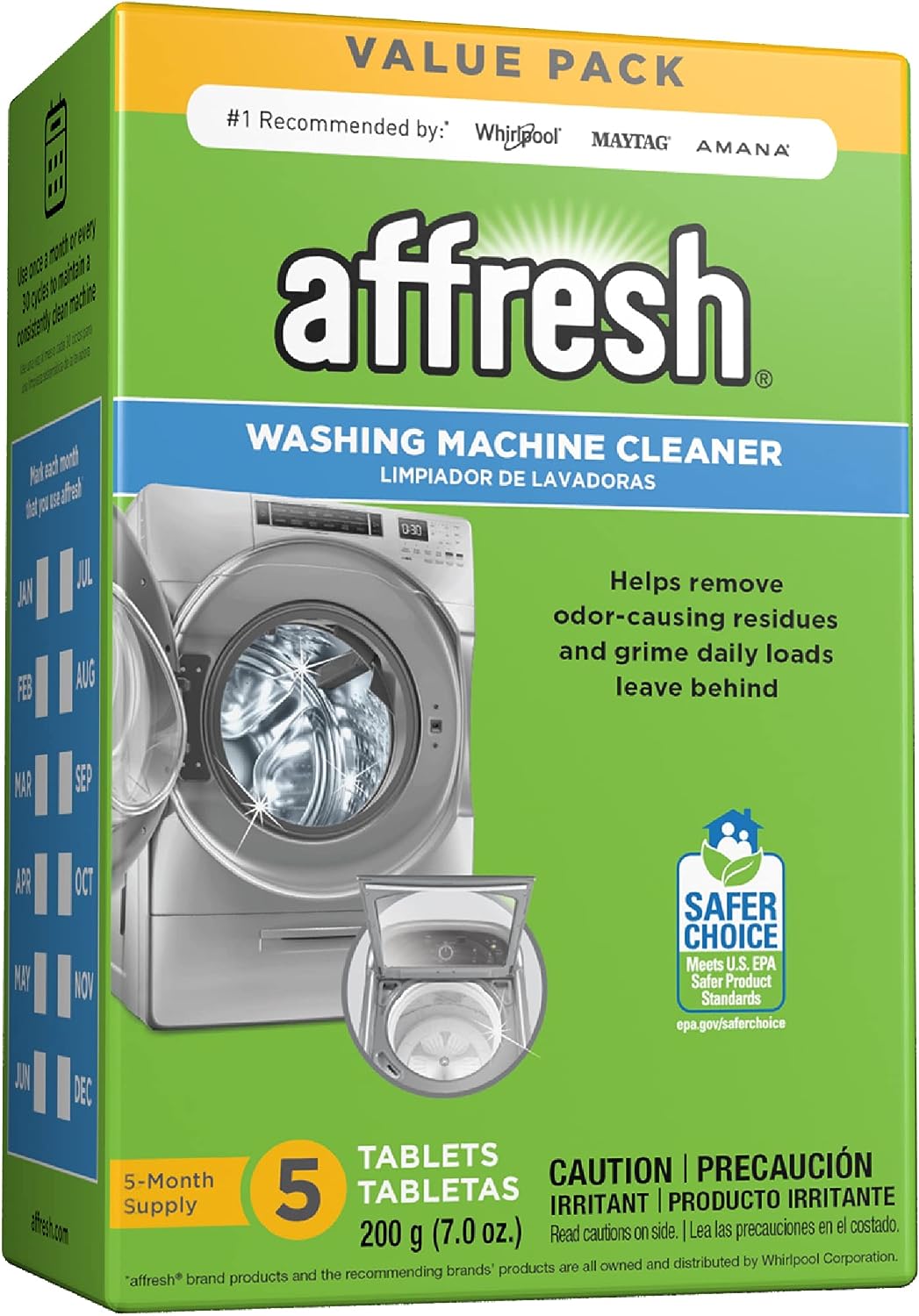 Affresh Washing Machine Cleaner, Cleans Front Load and Top Load Washers, Including HE, 6 Tablets111mysite