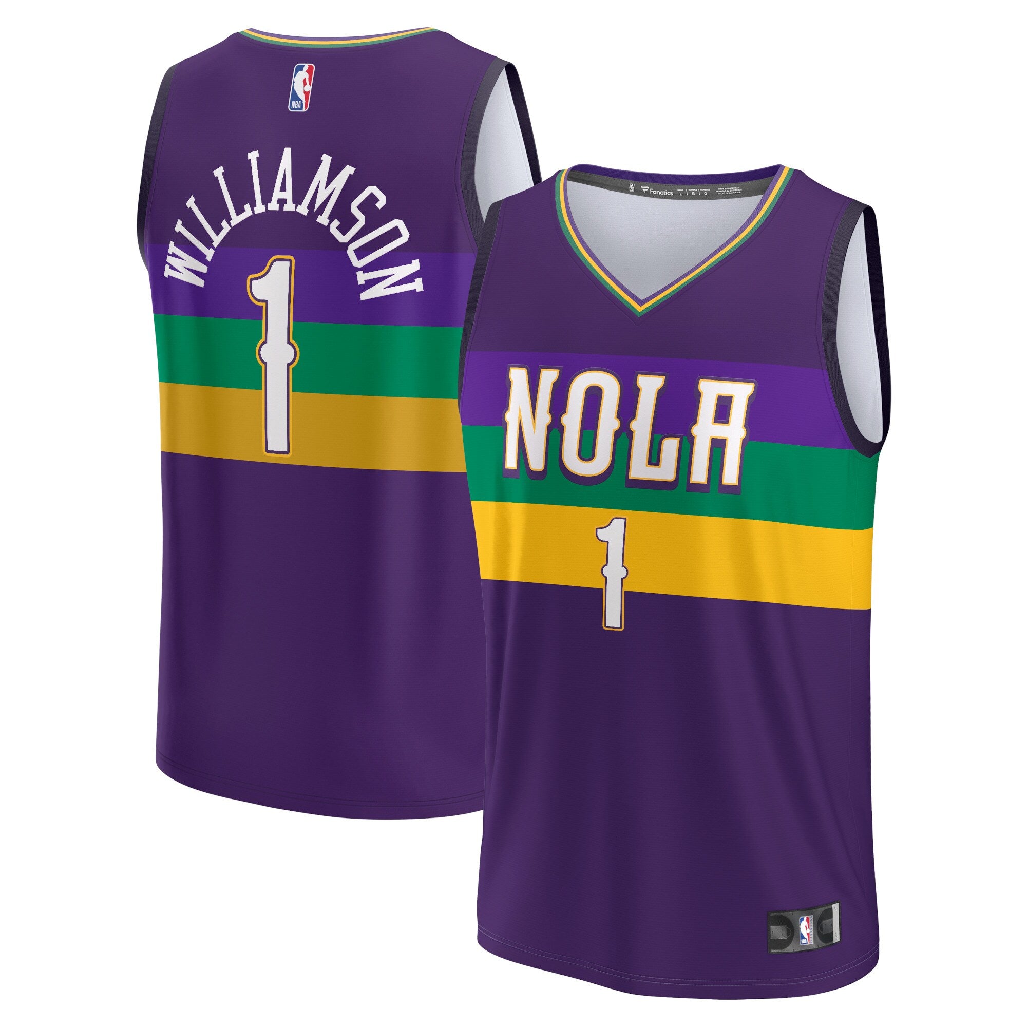 预发布站点、Zion Williamson New Orleans Pelicans Fanatics Branded 2022/23 Fastbreak Jersey - City Edition - Purple、FF-CUSTOM-12345