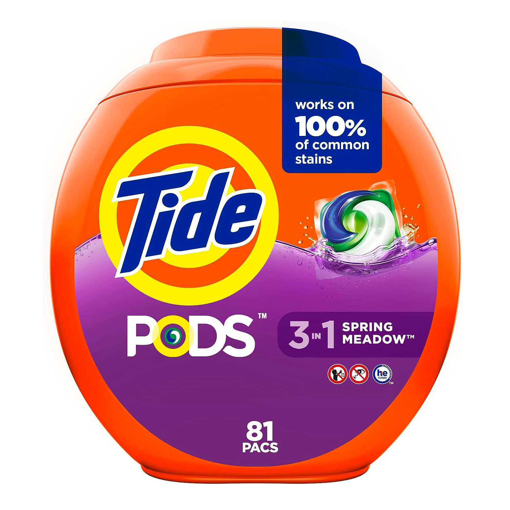 Tide PODS Laundry Detergent Soap Pods, Spring Meadow, 81 count111mysite