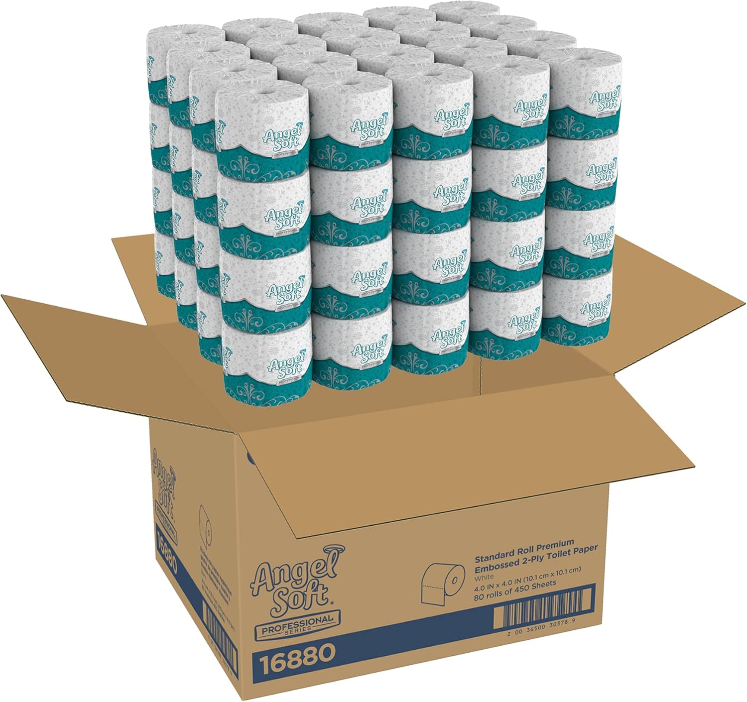 Georgia-Pacific Angel Soft Toilet Paper, 16880, Bulk Case of 80 Rolls, 450 Sheets Per Roll, Individually Wrapped, 2-Ply Soft and Strong Toilet Tissue111mysite