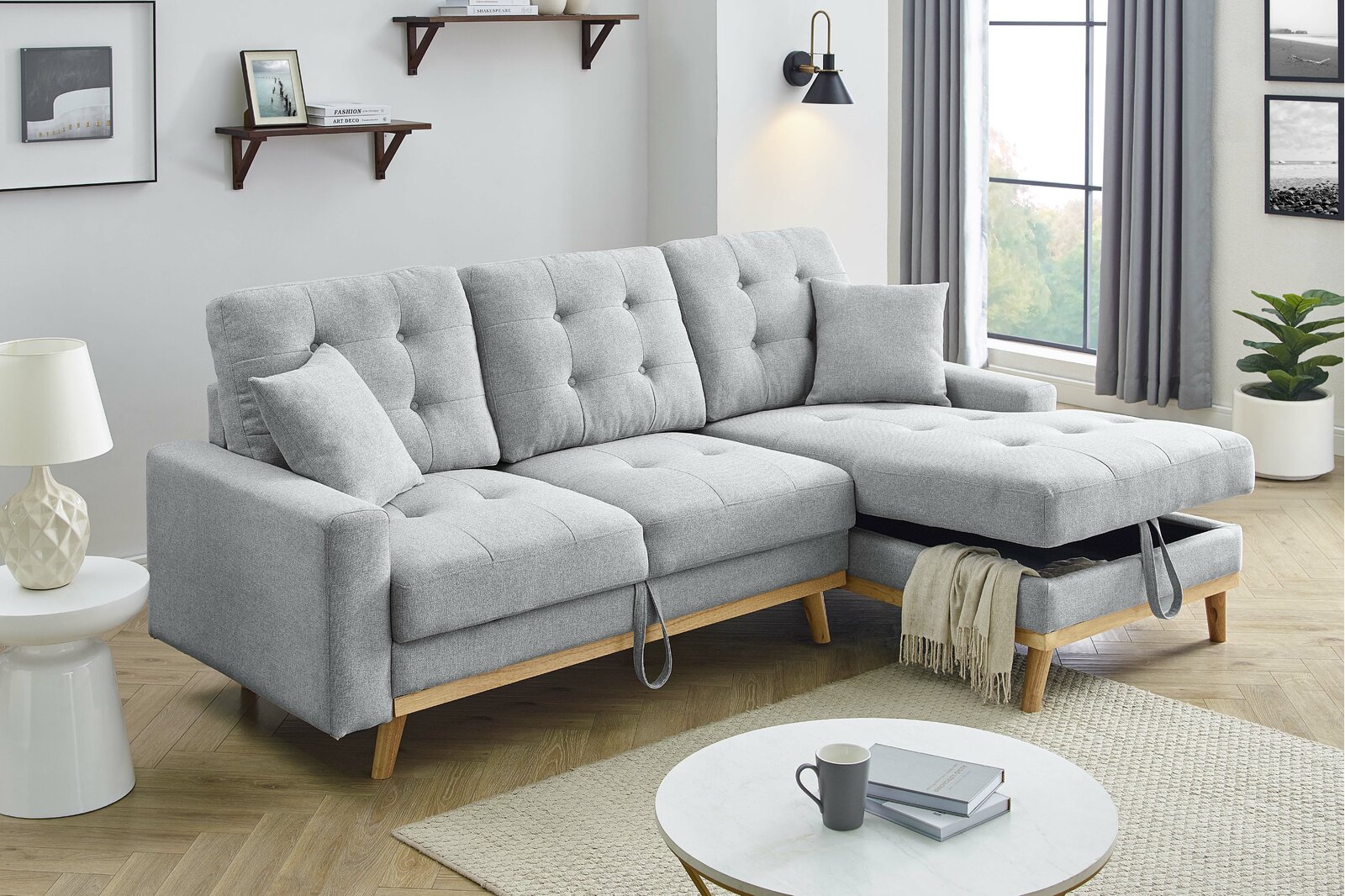 预发布站点、【Furniture】Jaheim 91'' Upholstered Sleeper Sofa、-12345