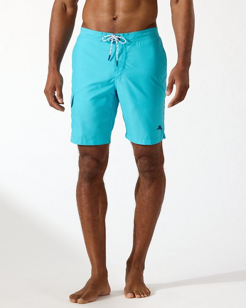 Big and Tall Baja Cabana Blooms Water-Activated Board Shortsenglish111