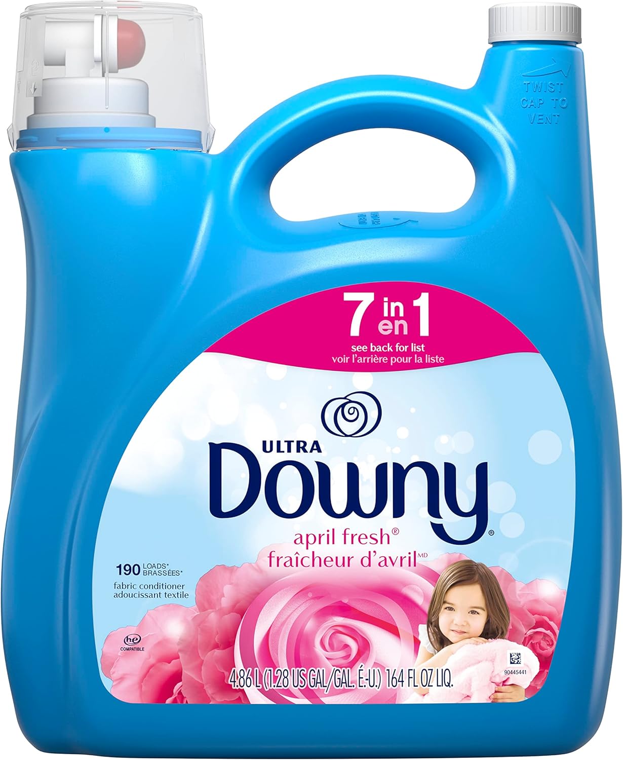 Downy Fabric Softener Liquid, Cool Cotton Scent, 140 fl oz, 190 Loads111mysite