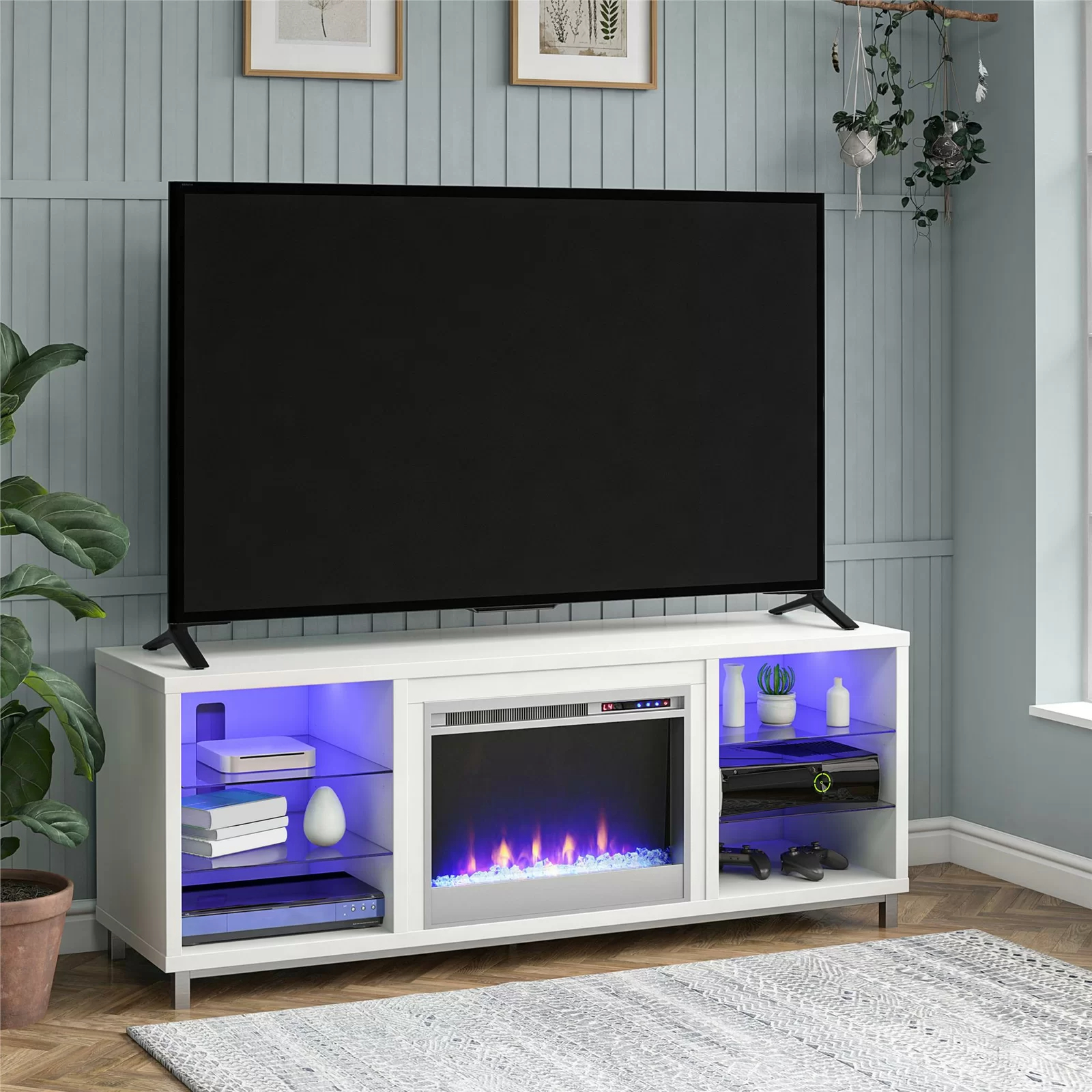 预发布站点、【Furniture】【BS】Vaske TV Stand for TVs up to 70" with Fireplace Included、-12345
