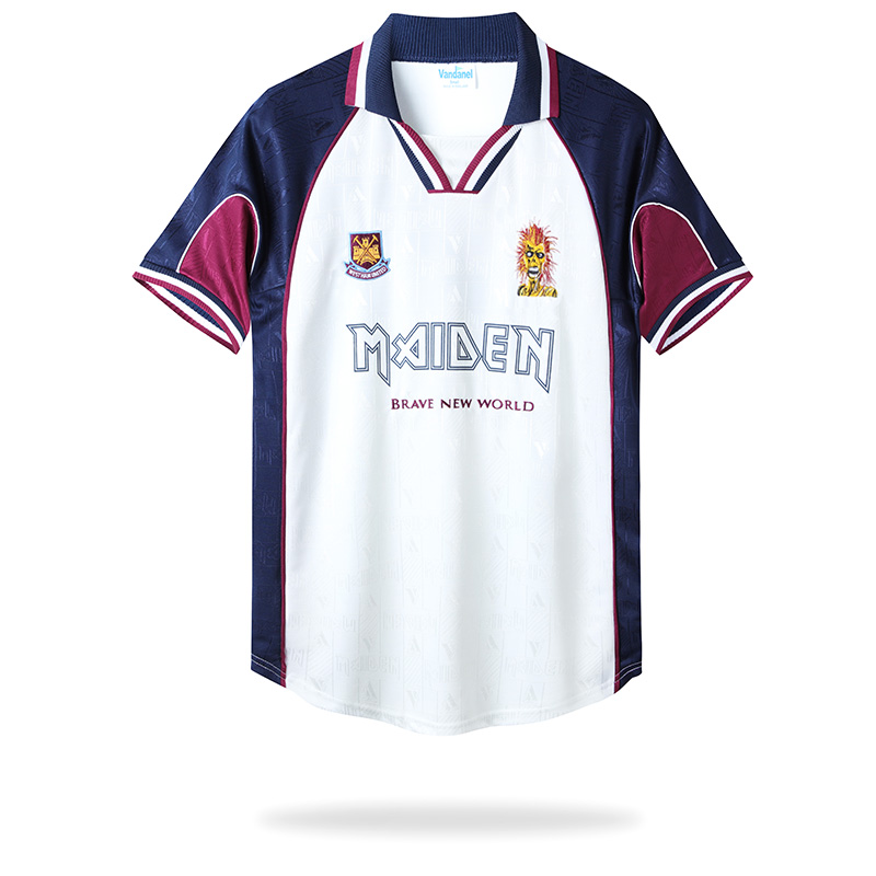 Retro Iron Maiden x West Ham 1999-01 Away Jersey111