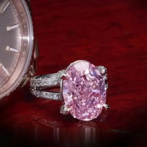 预发布站点、5ct Oval Cut Pink Sapphire Engagement Ring、testother-12345