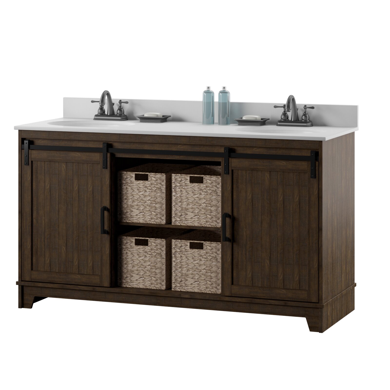 预发布站点、【Home Improvement】Braylen 60" Double Bathroom Vanity Set、-12345