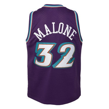 预发布站点、Youth Utah Jazz Karl Malone Mitchell & Ness Purple 1996-97 Hardwood Classics Swingman Jersey、FF-CUSTOM-12345