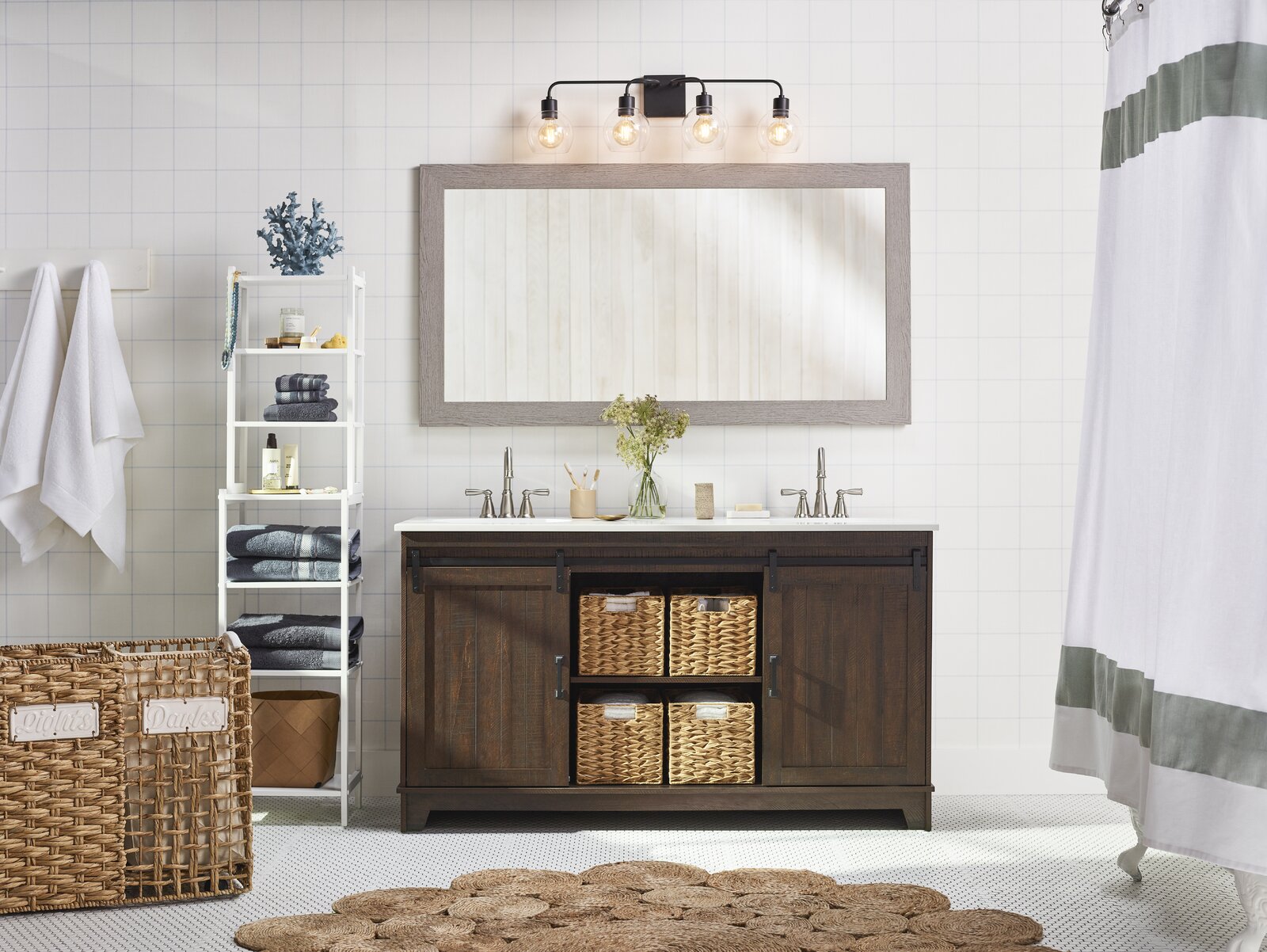 预发布站点、【Home Improvement】Braylen 60" Double Bathroom Vanity Set、-12345