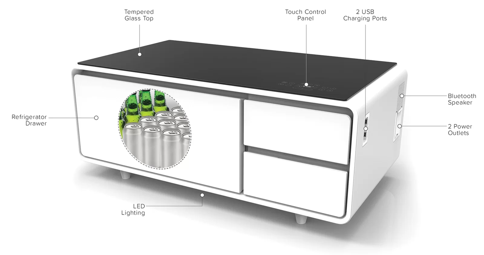 预发布站点、Smart coffee table with stereo, small fridge for storage、-12345