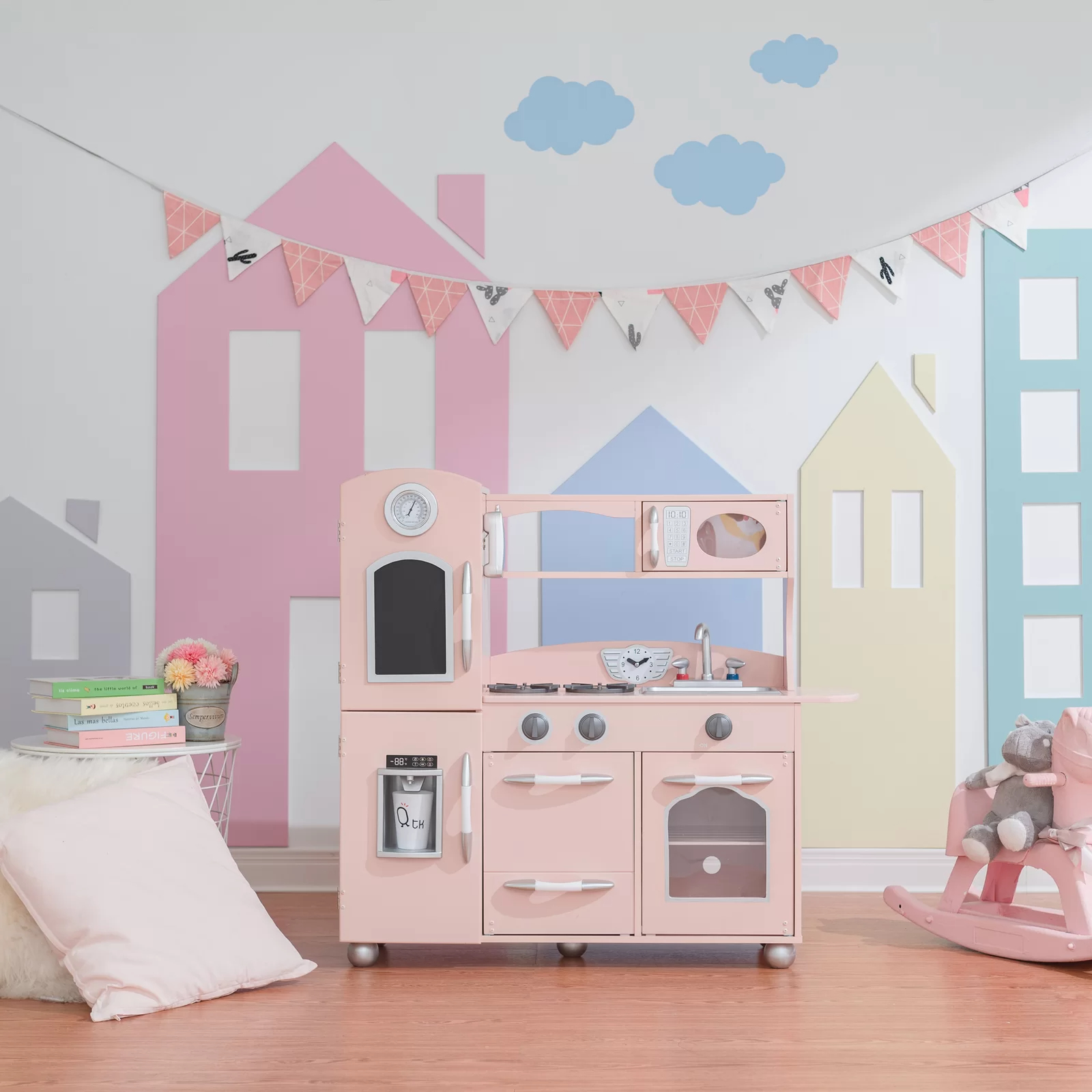 预发布站点、【Baby&Kids】Wooden Play Kitchen Set、-12345