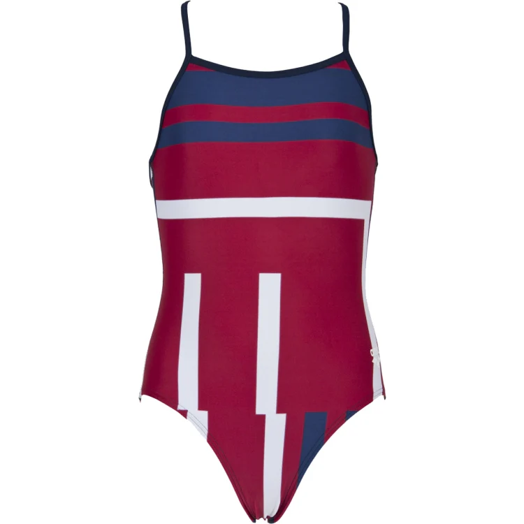 预发布站点、ARENA Girl's Electron Light Drop Back One Piece Swimsuit、mysite-12345