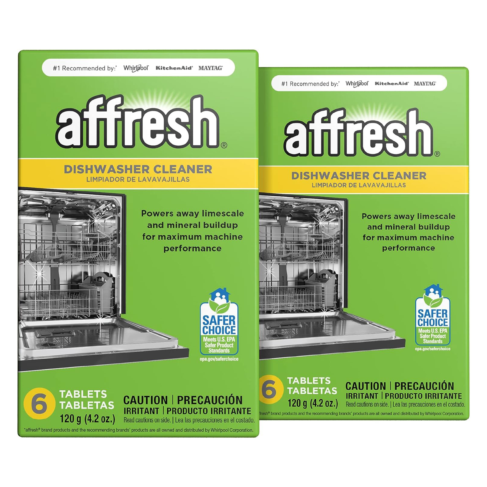 Affresh Dishwasher Cleaner, Helps Remove Limescale and Odor-Causing Residue, 6 Tablets111mysite
