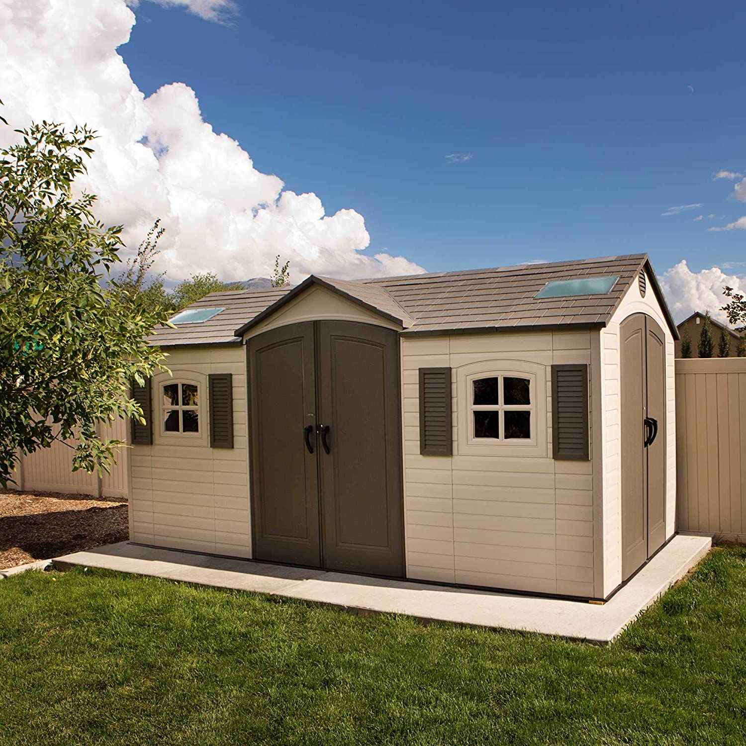 预发布站点、【Storage Shed】10x8 ft Outdoor Storage Shed, Desert Sand、mysite-12345