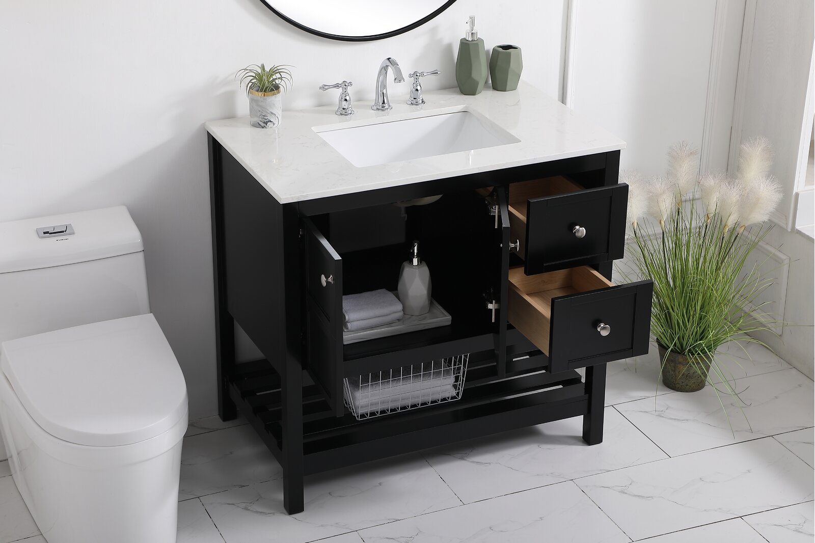 预发布站点、【Home Improvement】Duncombe 36" Single Bathroom Vanity Set、-12345