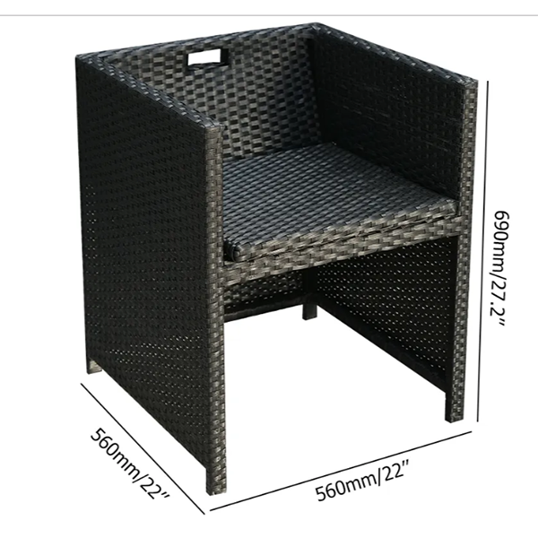 预发布站点、【Furniture】7-Piece Rattan Dining Set Outdoor Conversation Set with Glass-Top Rectangle Table and 6 Barrel Chair Cushion Included、mysite-12345