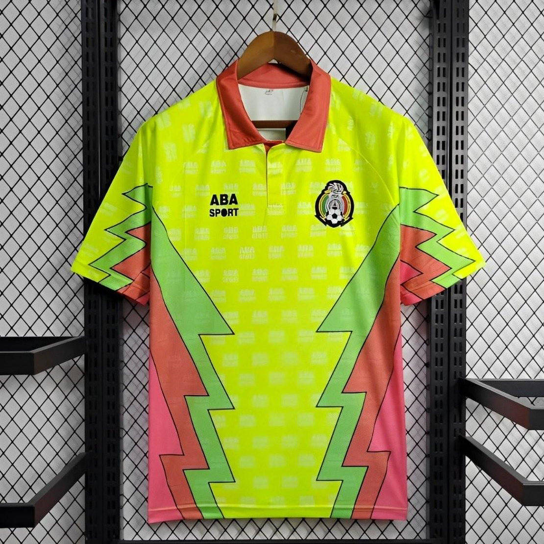 Retro Mexico 1995 Goalkeeper Green Jersey111