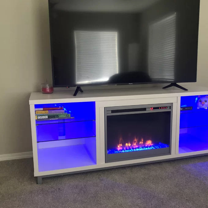 预发布站点、【Furniture】【BS】Vaske TV Stand for TVs up to 70" with Fireplace Included、-12345