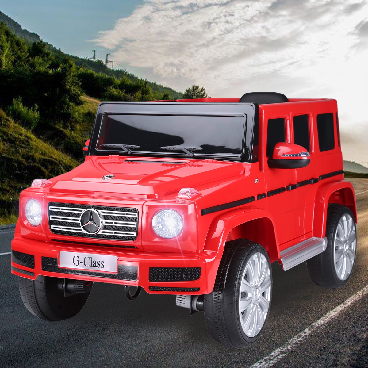 预发布站点、【Baby&Kids】12V Mercedes Benz G500 Licensed Kids Ride On SUV Car with Remote Control、-12345