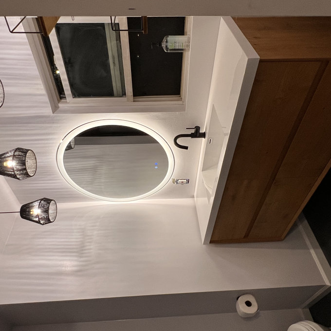 预发布站点、【Home Improvement】Modern & Contemporary Lighted Fog Free Round Bathroom / Vanity Mirror、-12345
