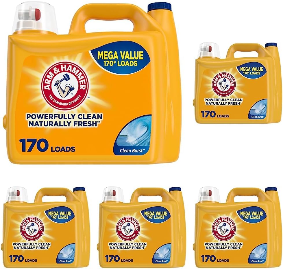 Arm & Hammer Clean Burst, 170 Loads Liquid Laundry Detergent, 170 Fl oz111mysite
