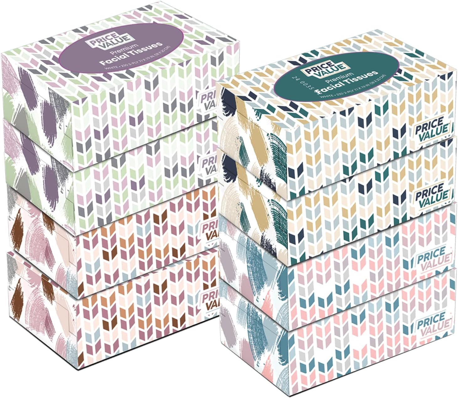 Premium Facial Tissues 230 Sheets Per Box 8 Boxes. Soft Gentle and Durable in A Stylish Box - 1,840 Sheets111mysite