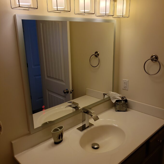 预发布站点、【Home Improvement】Bronson Rectangle LED Wall Mirror、-12345