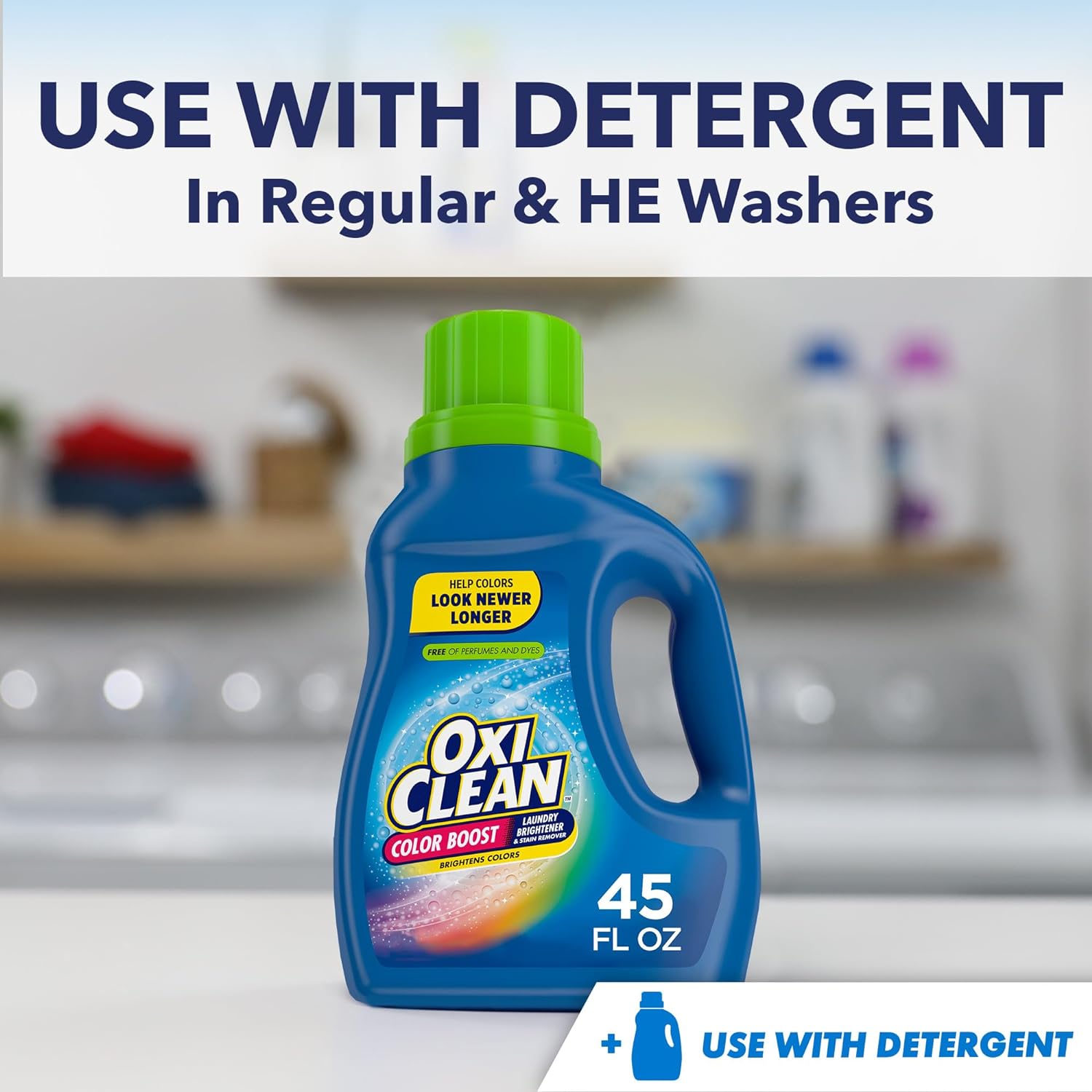 OxiClean Color Boost Laundry Brightener and Stain Remover Liquid Free, 45 fl oz111mysite