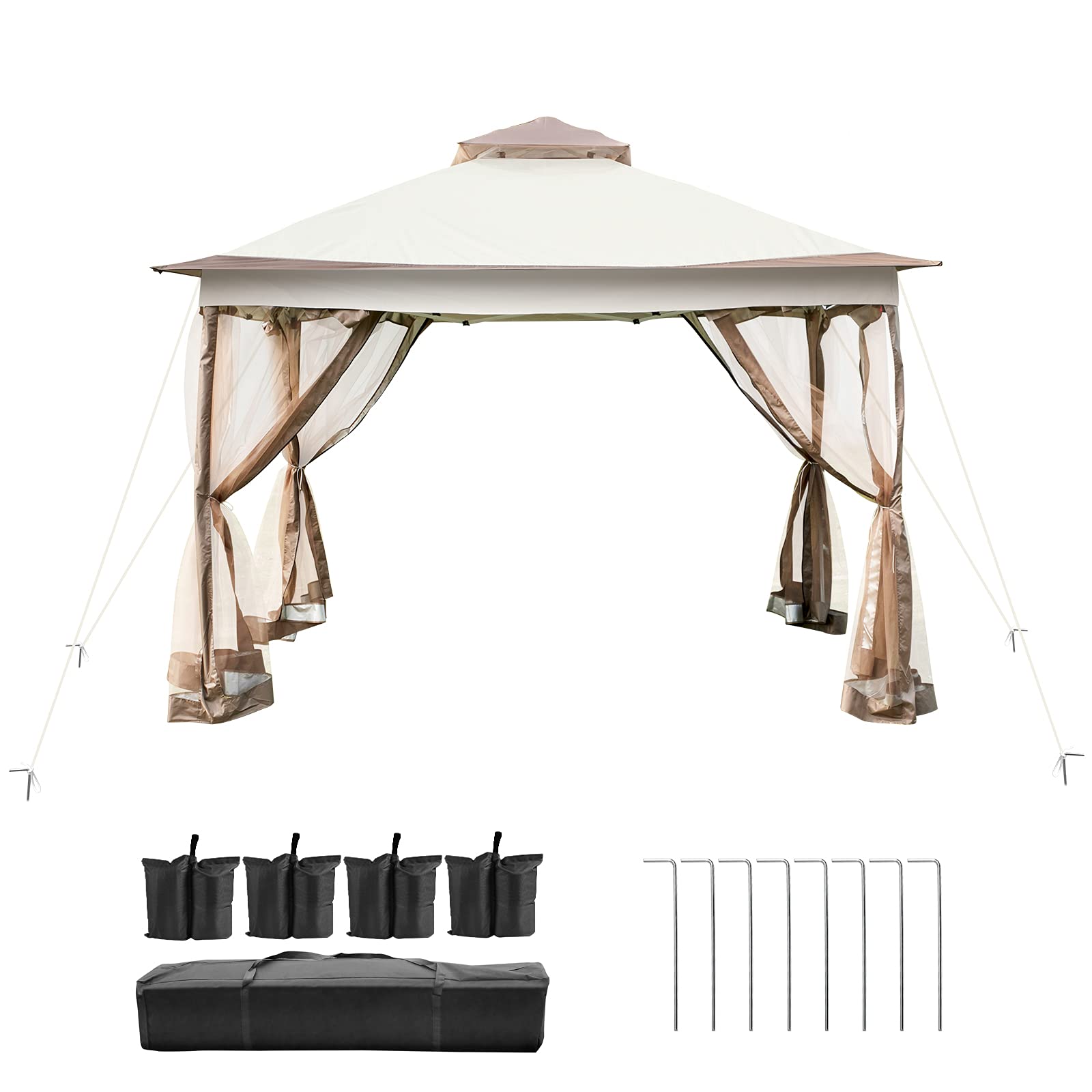 预发布站点、【Gazebo】Happybuy 12x12ft Outdoor Pop-Up Canopy Gazebo Starter Kit、mysite-12345