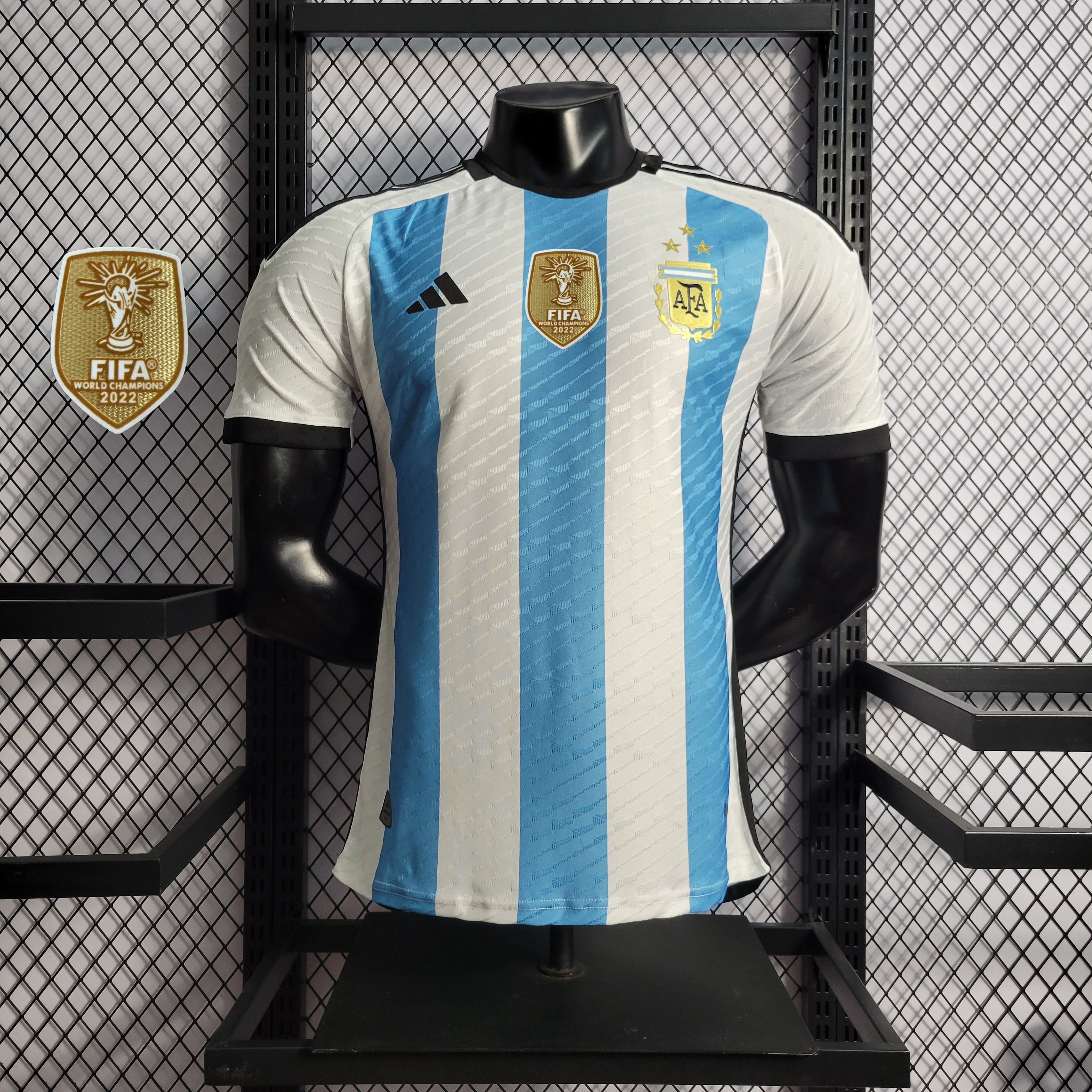 Argentina 3 Stars 22-23 Home Stadium Jersey - Player Version ( with 2022 World Champions Patch )111