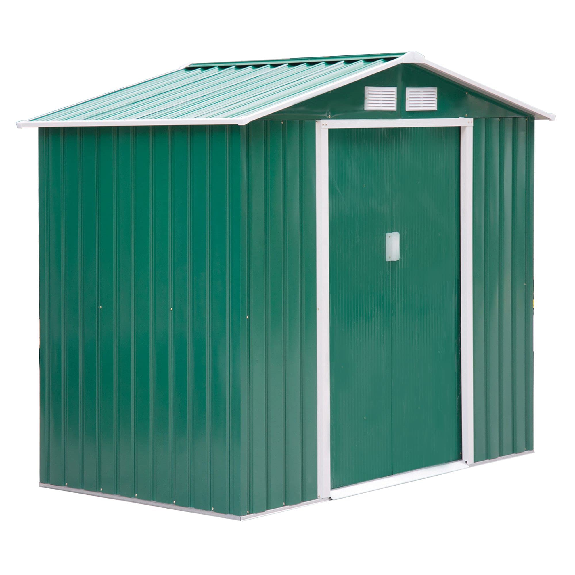 预发布站点、【Storage Shed】7' x 4' x 6' Garden storage shed metal tool shed with floor base and double doors、mysite-12345