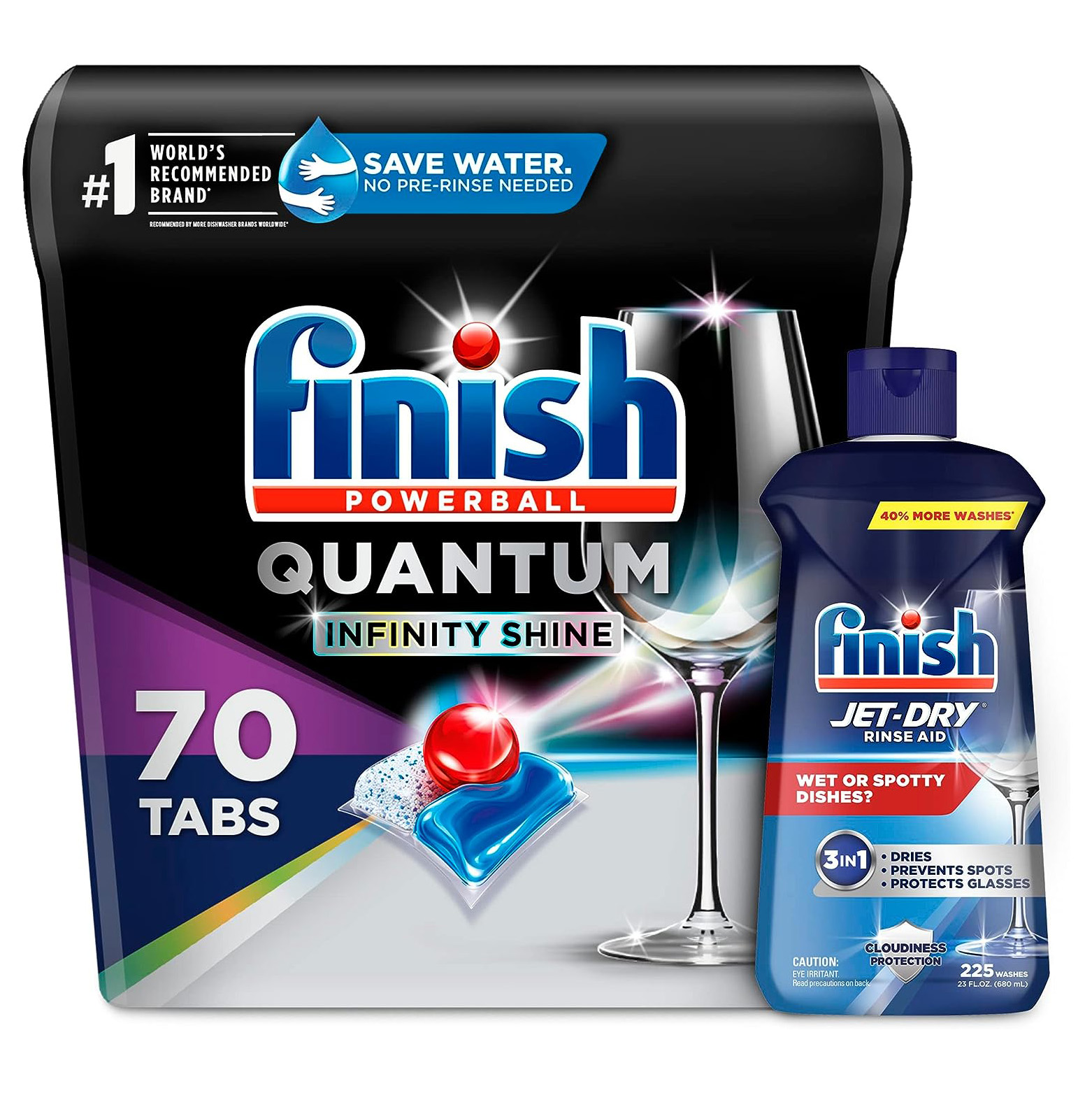 Finish Jet-Dry Rinse Aid, Dishwasher Rinse and Drying Agent, 23 fl oz, Packaging may vary111mysite