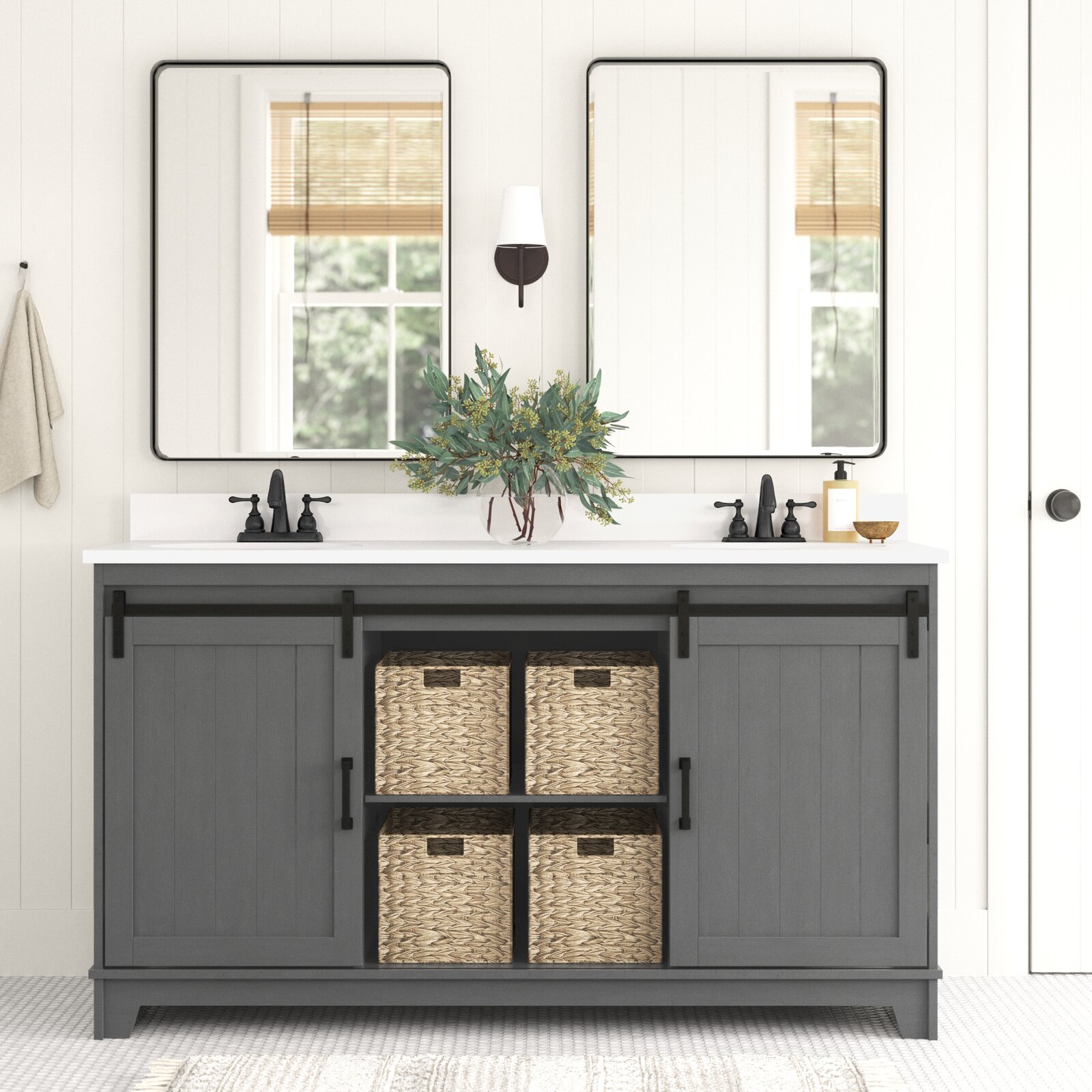 预发布站点、【Home Improvement】Braylen 60" Double Bathroom Vanity Set、-12345