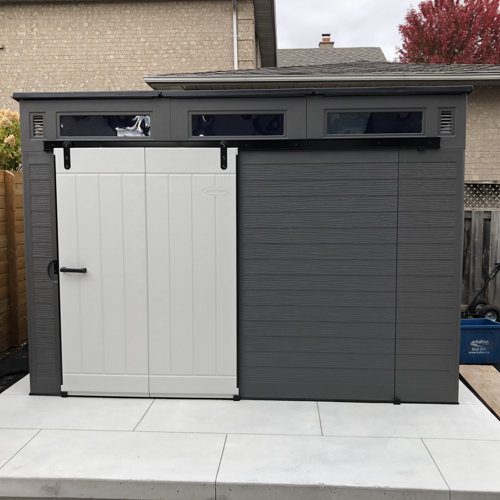 预发布站点、【Storage Shed】Modernist 10X7 ft Barn Door Storage Shed、-12345