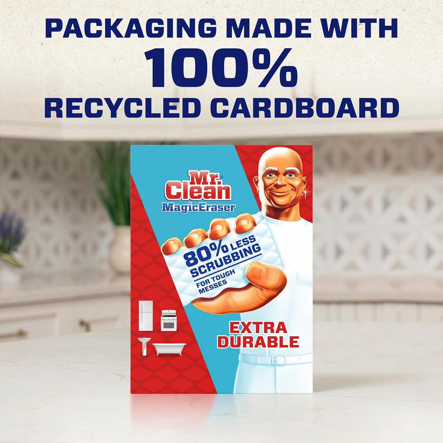 Mr. Clean Magic Eraser Extra Durable, Cleaning Pads with Durafoam, 10 Count111mysite