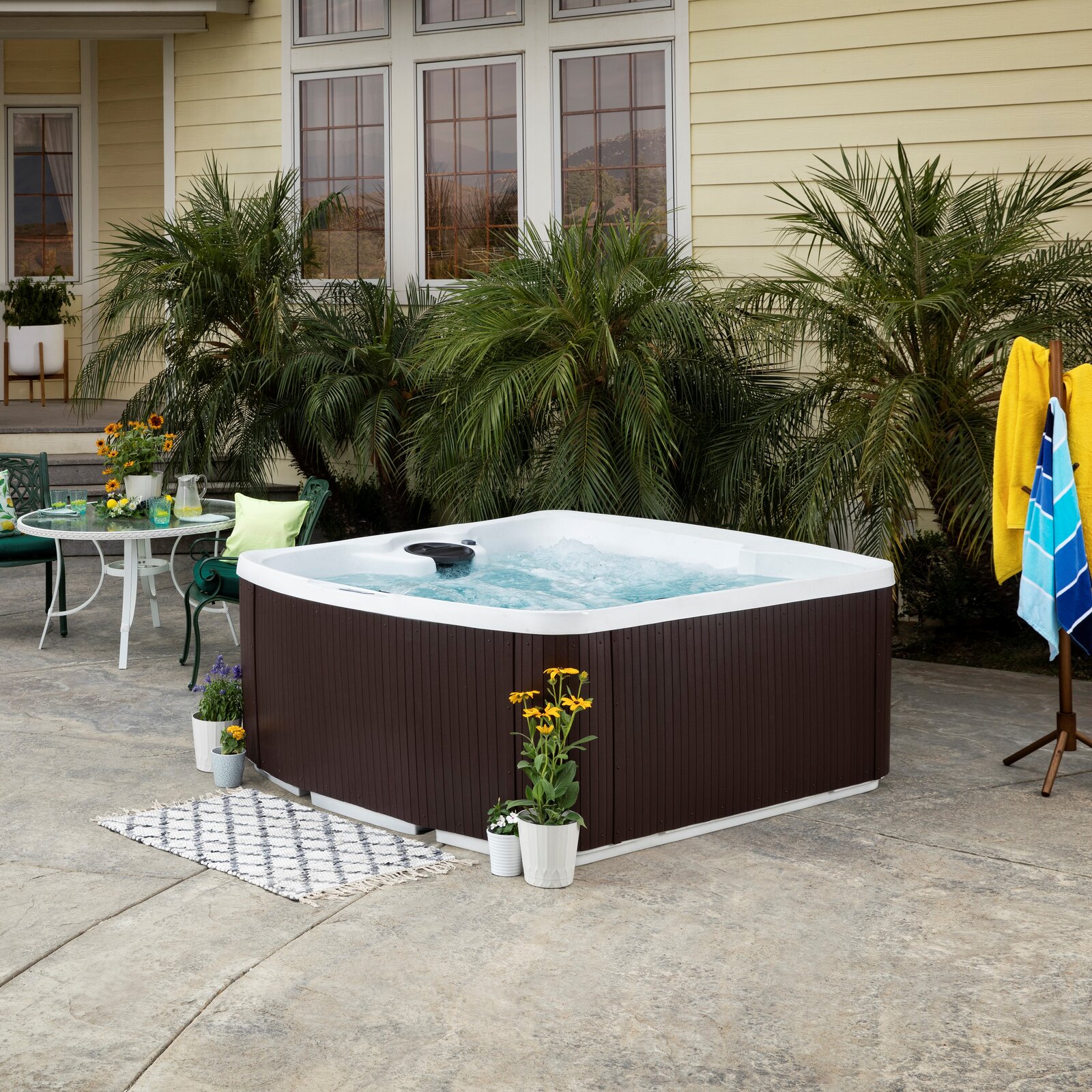 预发布站点、【Sports&Outdoors】Lifesmart Spas Leganza 6 - Person 90 - Jet Rectangular Hot Tub with Ozonator、-12345