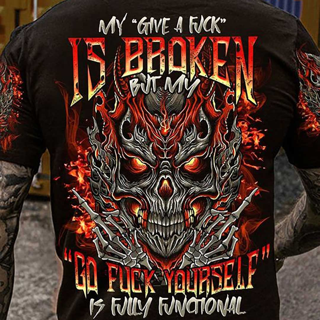 预发布站点、My Give AF Mad Skull All Over Print Men's T-Shirt、xsh-12345