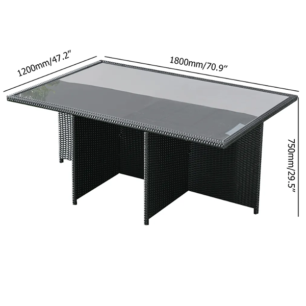 预发布站点、【Furniture】7-Piece Rattan Dining Set Outdoor Conversation Set with Glass-Top Rectangle Table and 6 Barrel Chair Cushion Included、mysite-12345